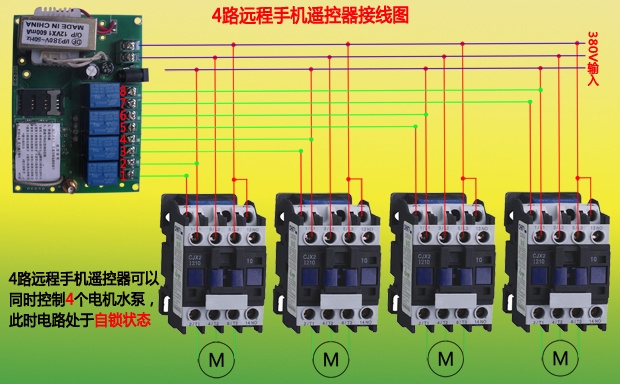 遠程手機遙控器接線