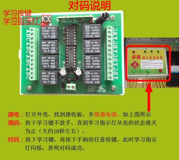 配電柜遙控器對碼