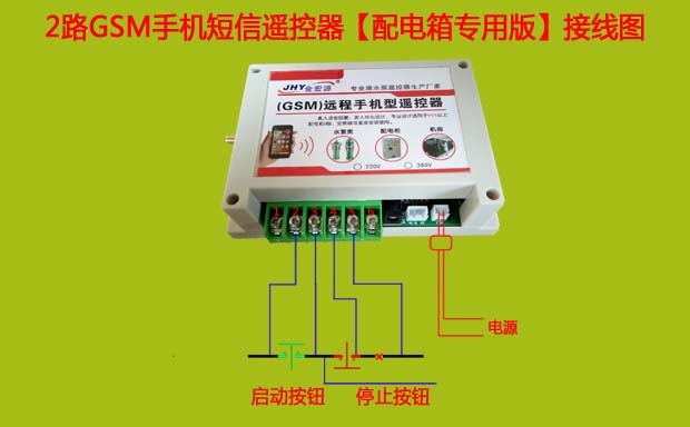 手機短信遙控器接線